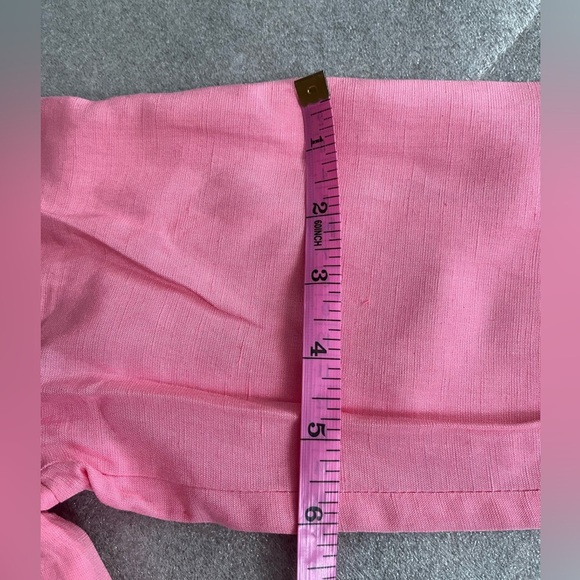 [M/L]Kate By Laltramoda Women's Pink Linen Blend Light Blazer - Picture 16 of 16